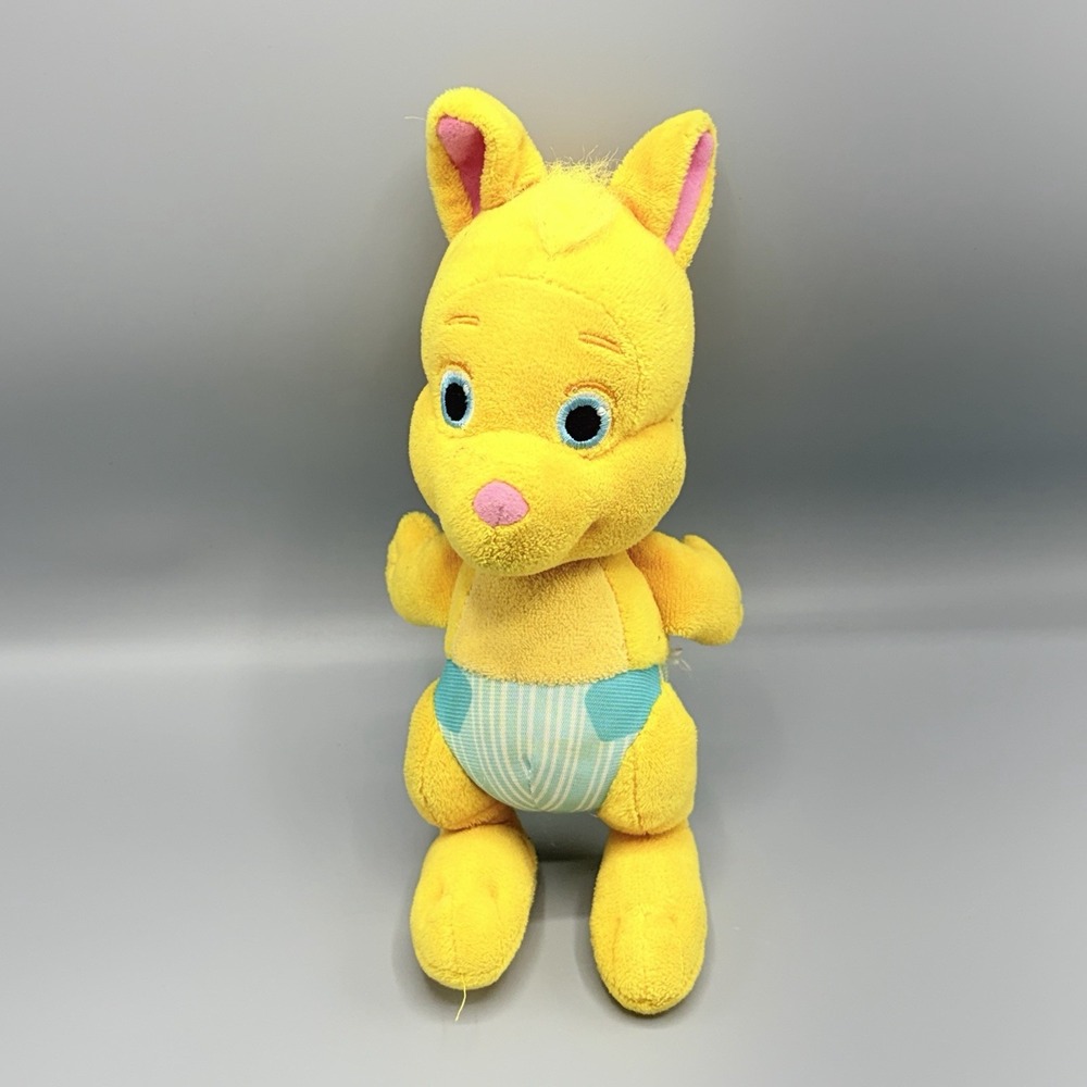 Word Party Baby Kip The Kangaroo Wallaby Blue Diaper 8" Plush Jim Henson 2017